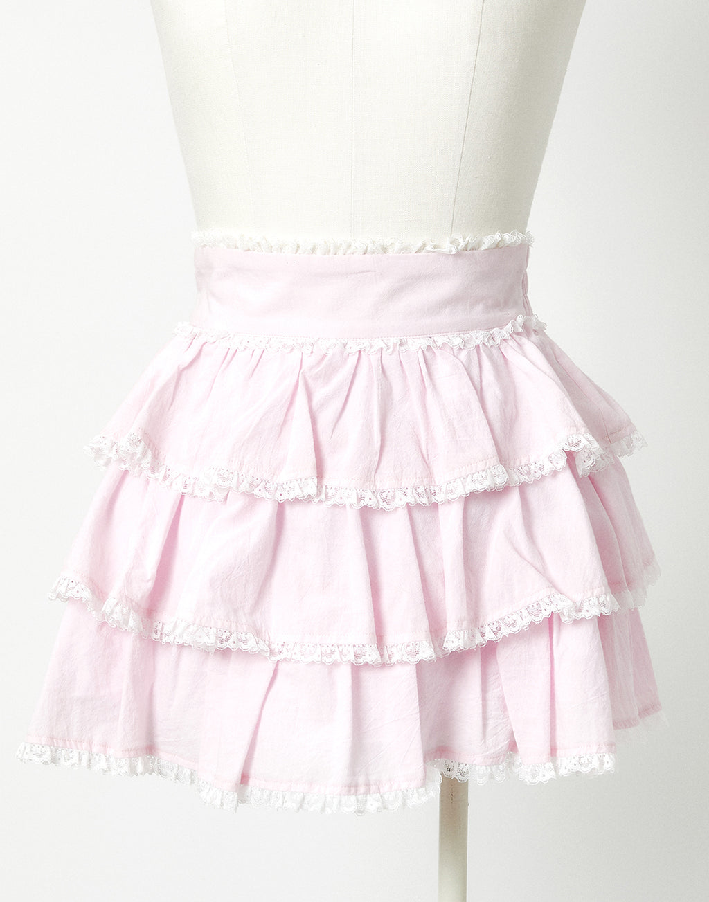 <Deliver in Late September> AVENCHUMU Ruffle frill ribbon tiered skirt