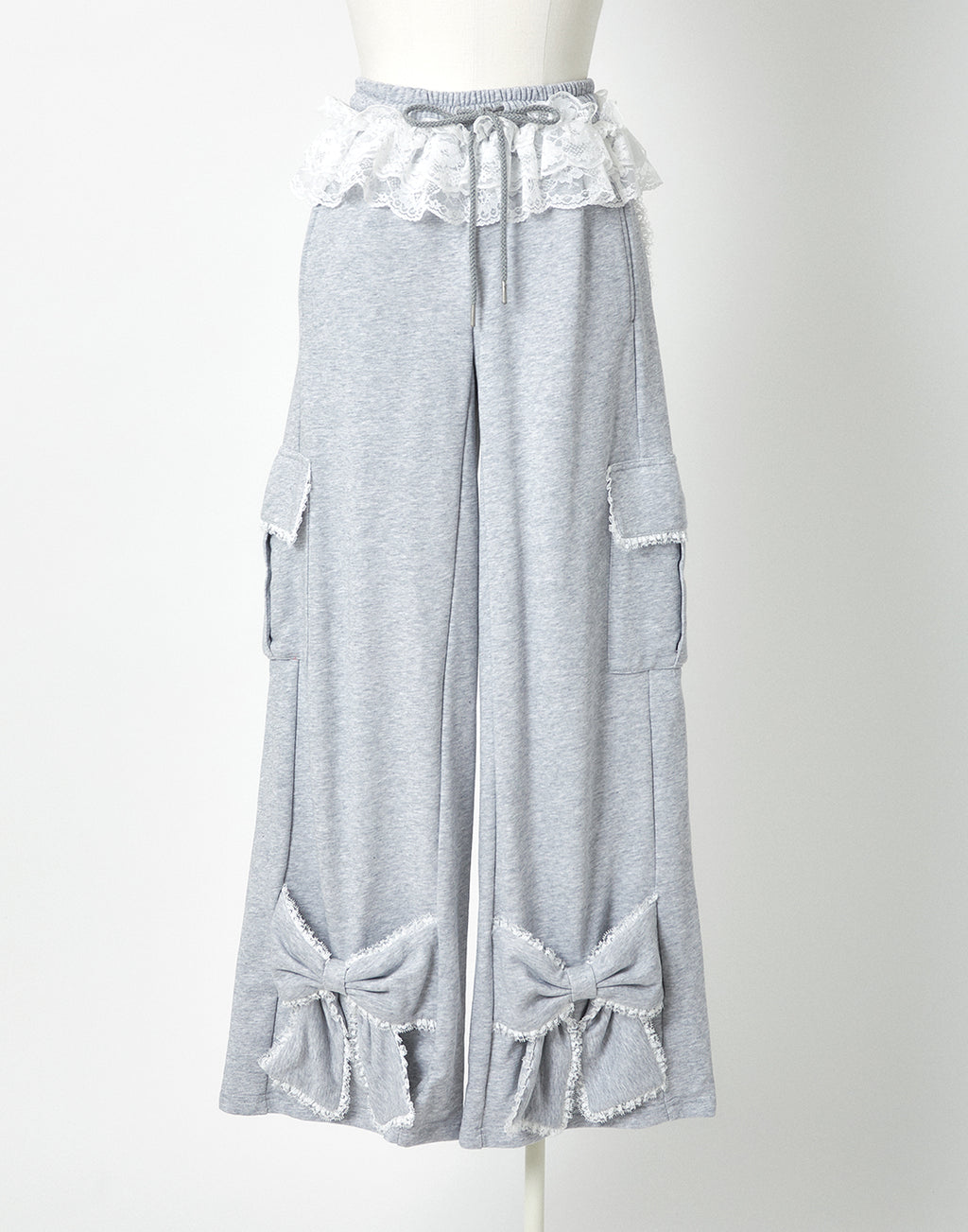 <Deliver in Late September> AVENCHUMU Tutu lace sweat ribbon pants