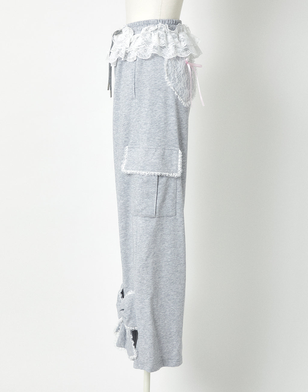 <Deliver in Late September> AVENCHUMU Tutu lace sweat ribbon pants