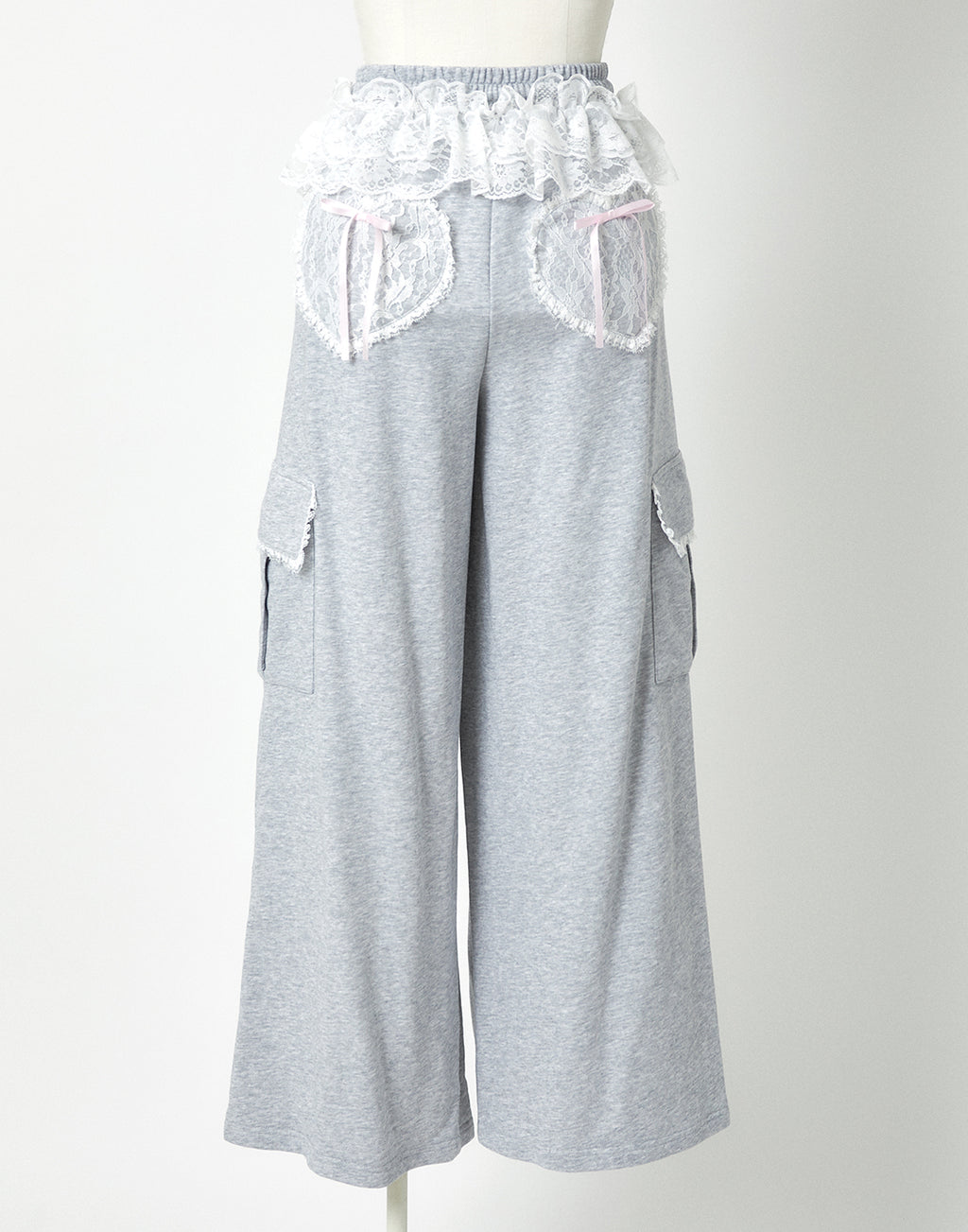 <Deliver in Late September> AVENCHUMU Tutu lace sweat ribbon pants