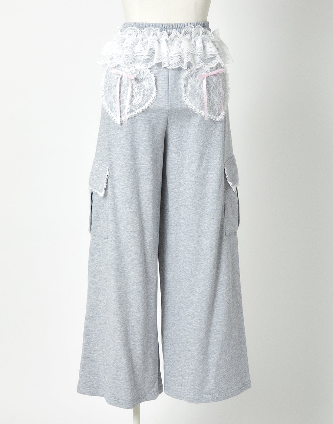 <Deliver in Late September> AVENCHUMU Tutu lace sweat ribbon pants