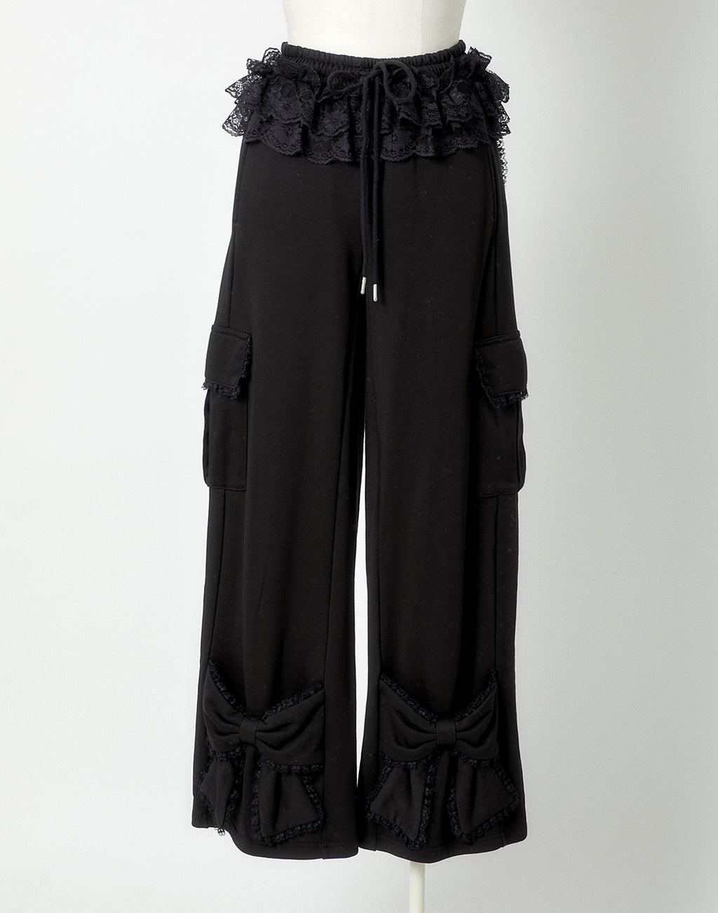 <Deliver in Late September> AVENCHUMU Tutu lace sweat ribbon pants