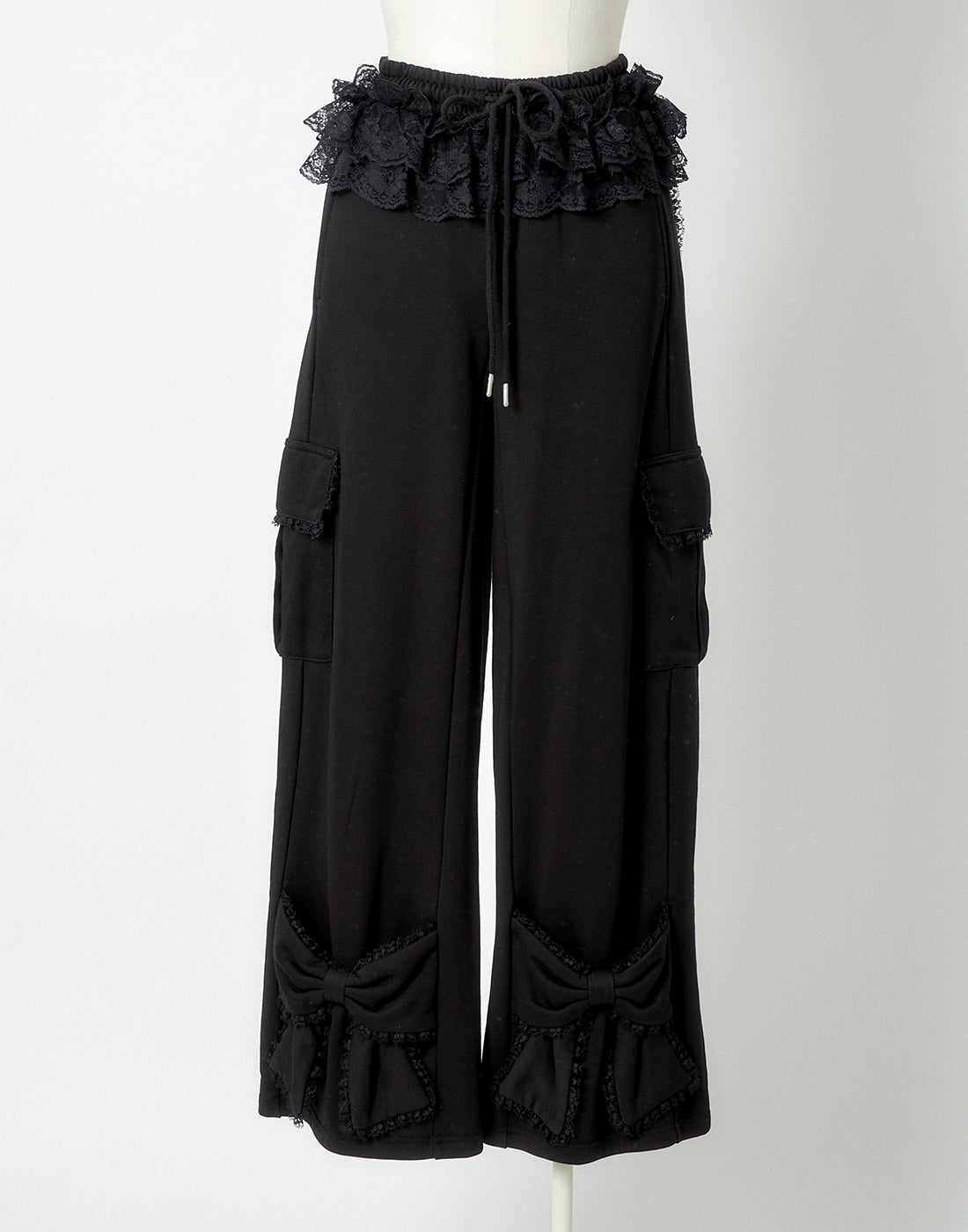 <Deliver in Late September> AVENCHUMU Tutu lace sweat ribbon pants