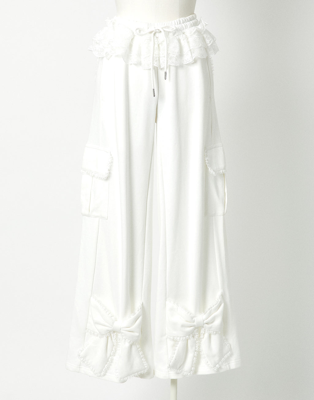 <Deliver in Late September> AVENCHUMU Tutu lace sweat ribbon pants