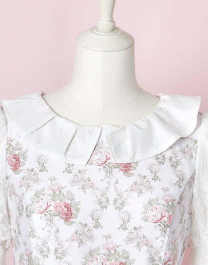 (October Delivery) mellfy memory Princess Rococo Rose Dress