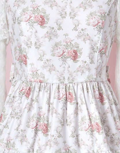 (October Delivery) mellfy memory Princess Rococo Rose Dress