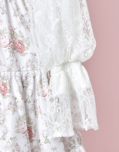(October Delivery) mellfy memory Princess Rococo Rose Dress