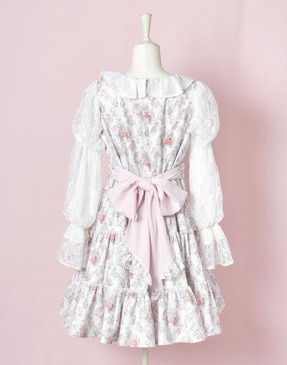 (October Delivery) mellfy memory Princess Rococo Rose Dress