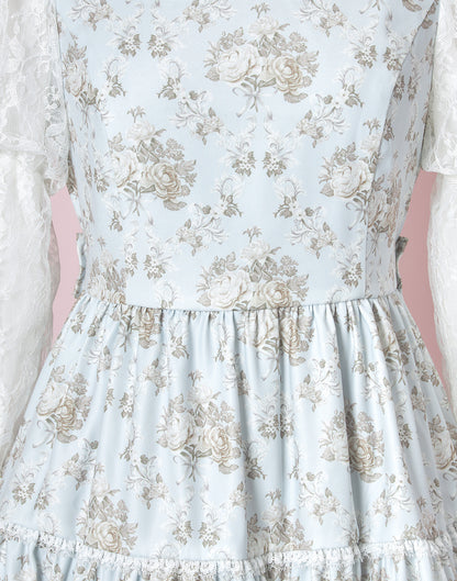 (October Delivery) mellfy memory Princess Rococo Rose Dress