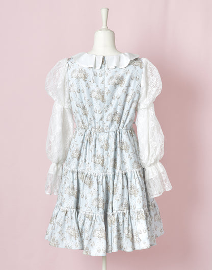 (October Delivery) mellfy memory Princess Rococo Rose Dress