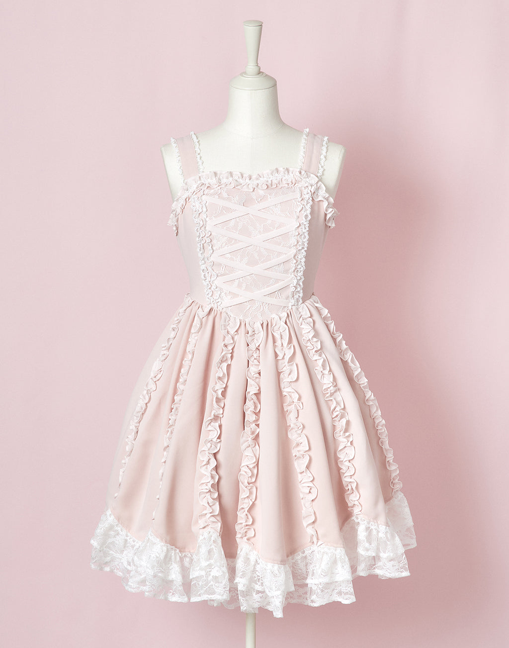 mellfy memory Lace up corset princess girl Dress