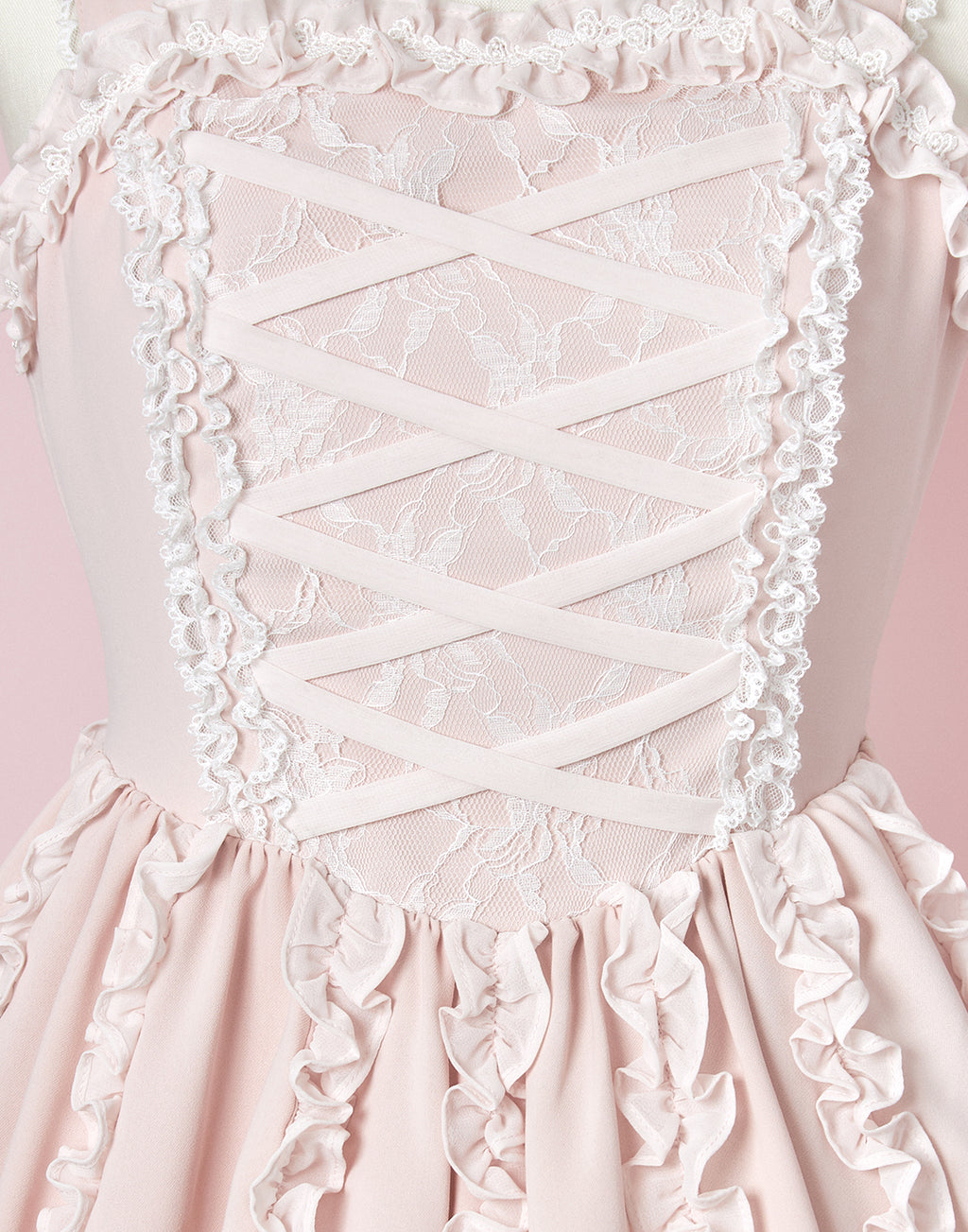 mellfy memory Lace up corset princess girl Dress