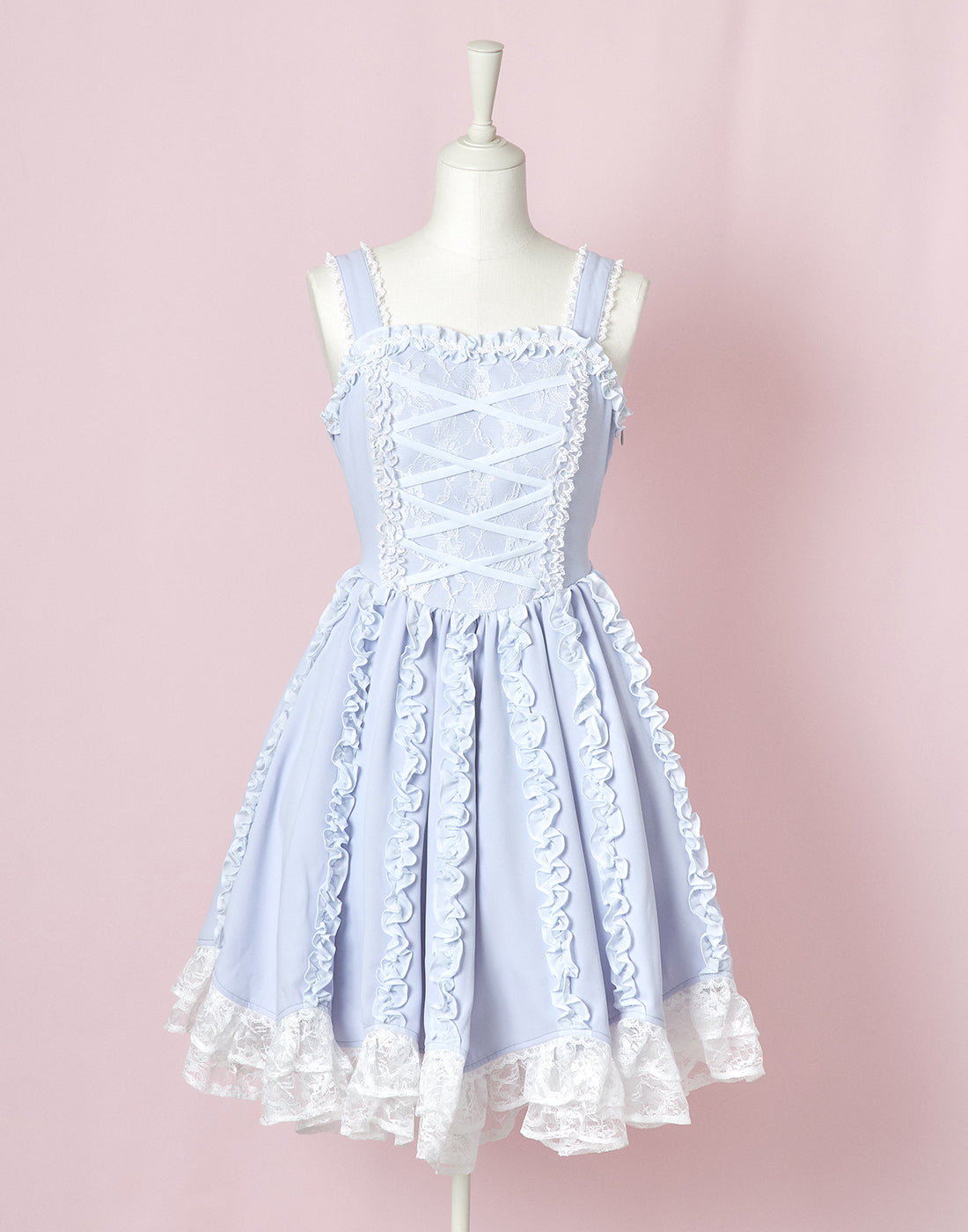 mellfy memory Lace up corset princess girl Dress