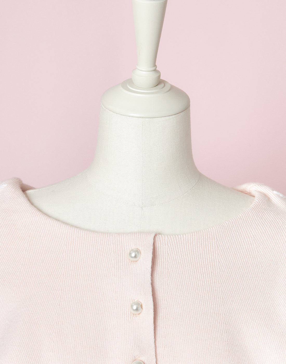 mellfy memory Fluffy lace-up cape Knit Top