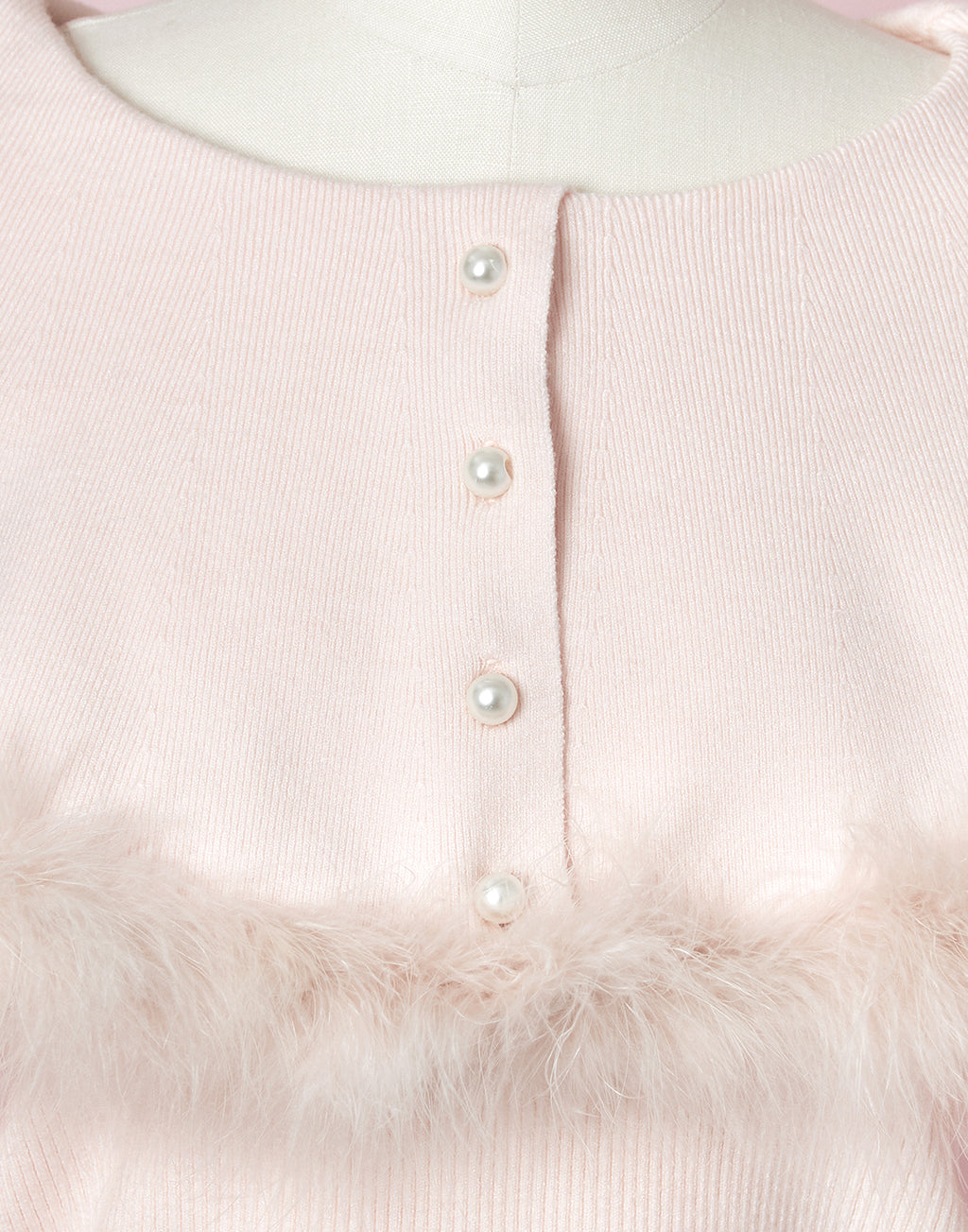 mellfy memory Fluffy lace-up cape Knit Top