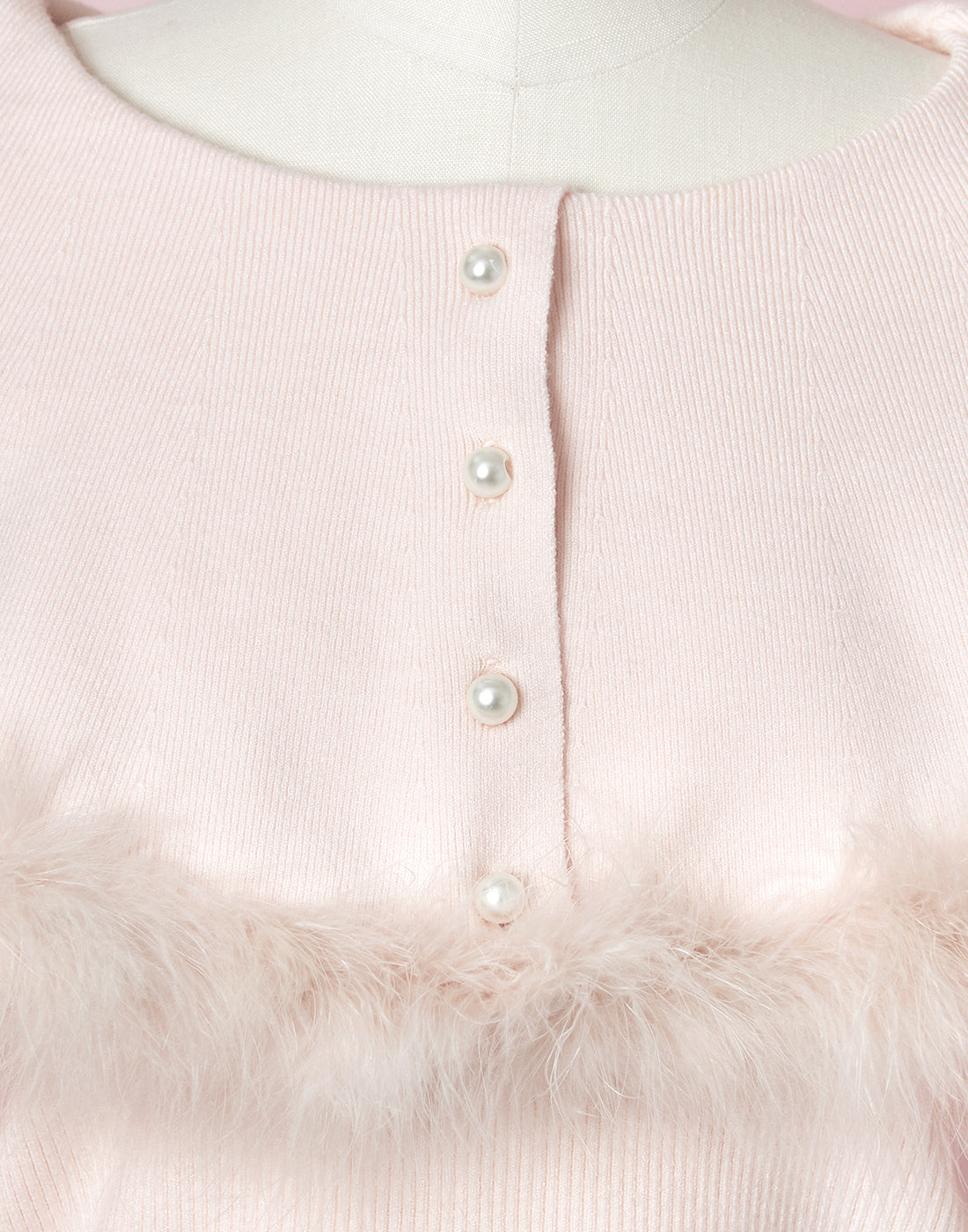 mellfy memory Fluffy lace-up cape Knit Top