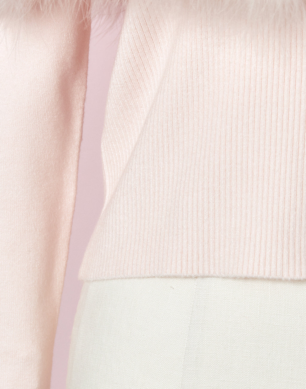 mellfy memory Fluffy lace-up cape Knit Top