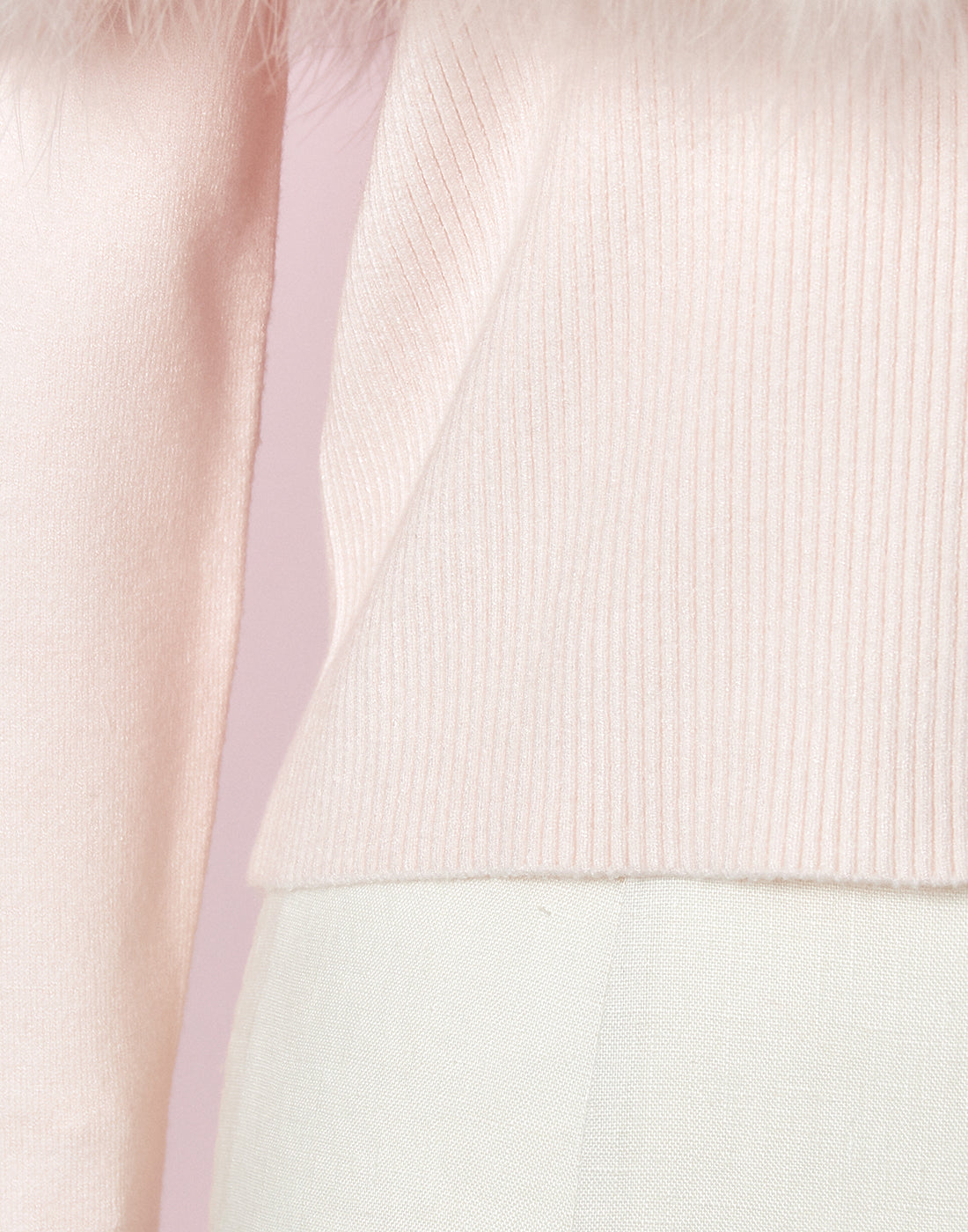 mellfy memory Fluffy lace-up cape Knit Top