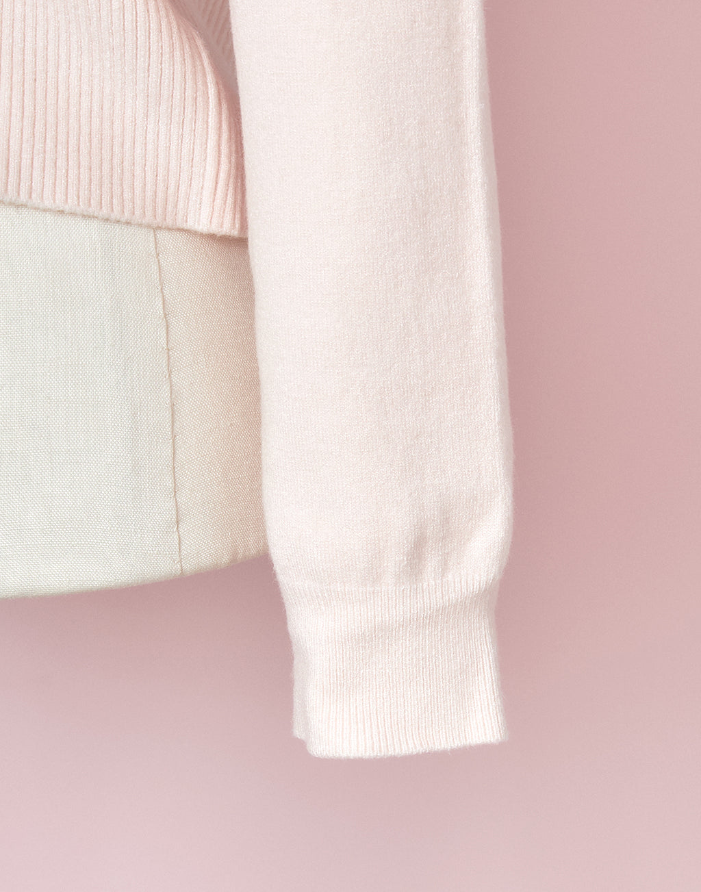 mellfy memory Fluffy lace-up cape Knit Top