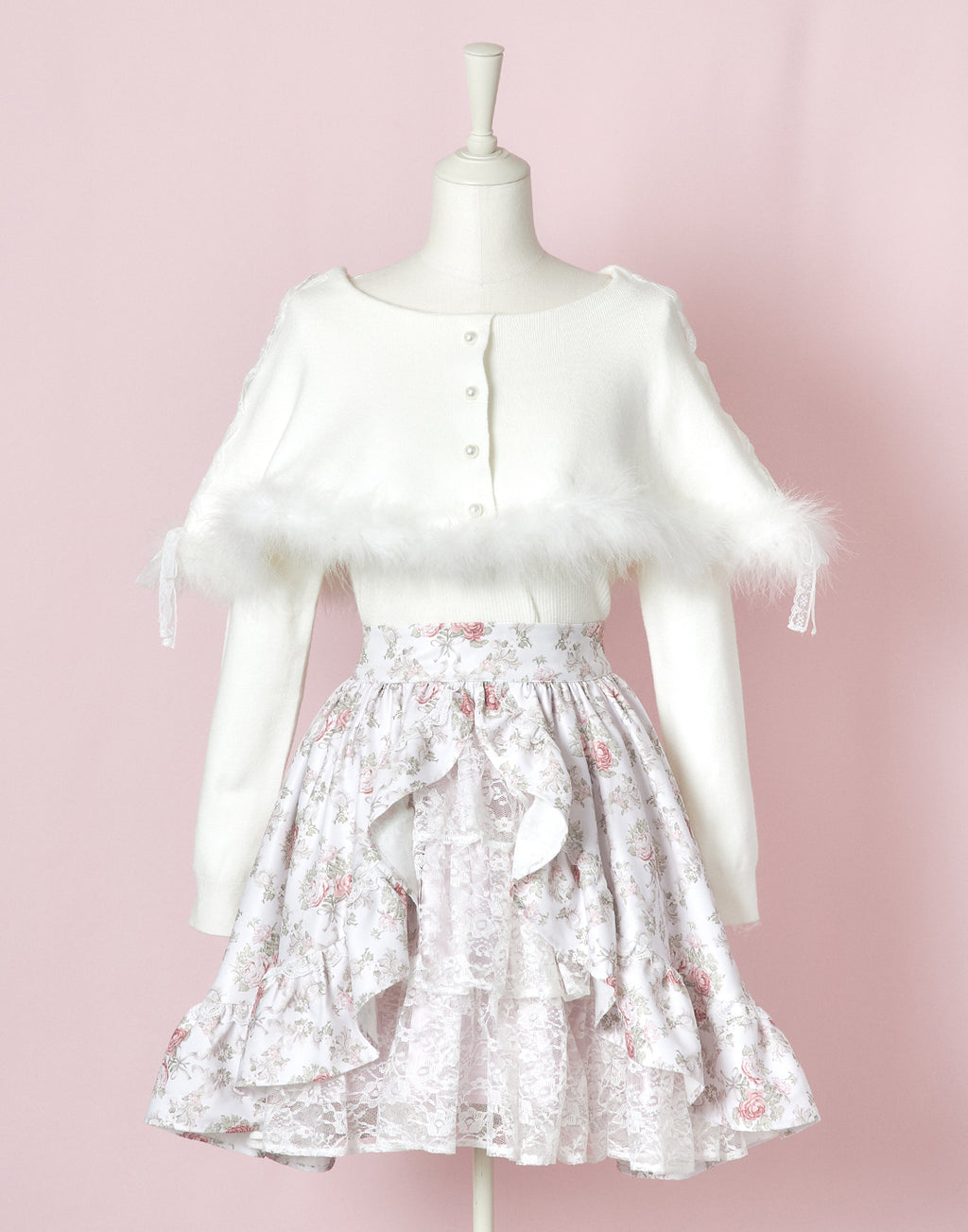 mellfy memory Princess Rococo Rose lace Skirt