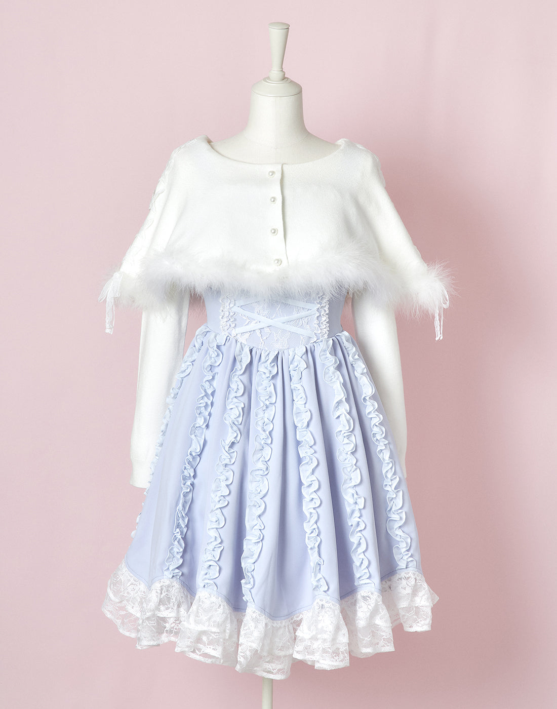 mellfy memory Lace up corset princess girl Dress