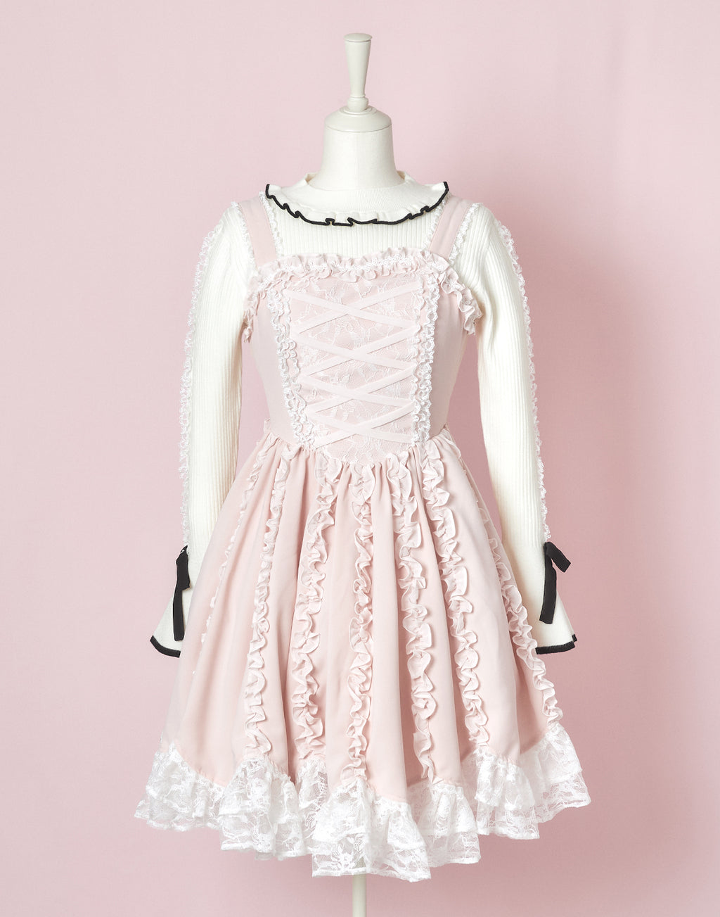 mellfy memory Lace up corset princess girl Dress