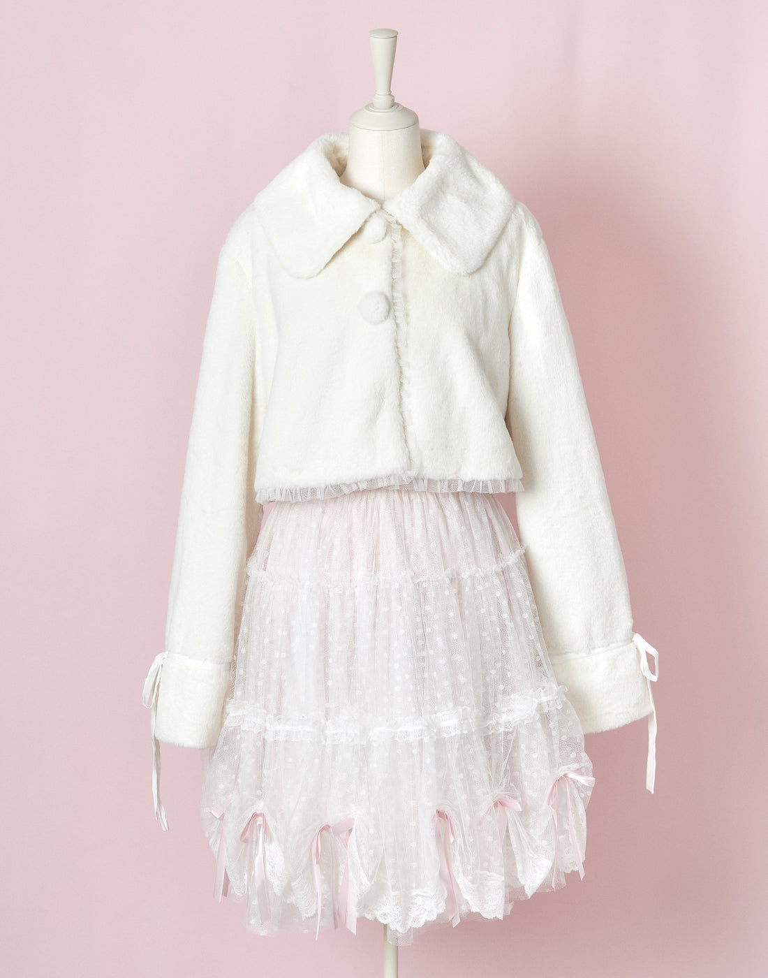 mellfy memory Fluffy milky fur Jacket