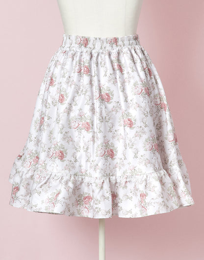 (October Delivery) mellfy memory Princess Rococo Rose lace Skirt
