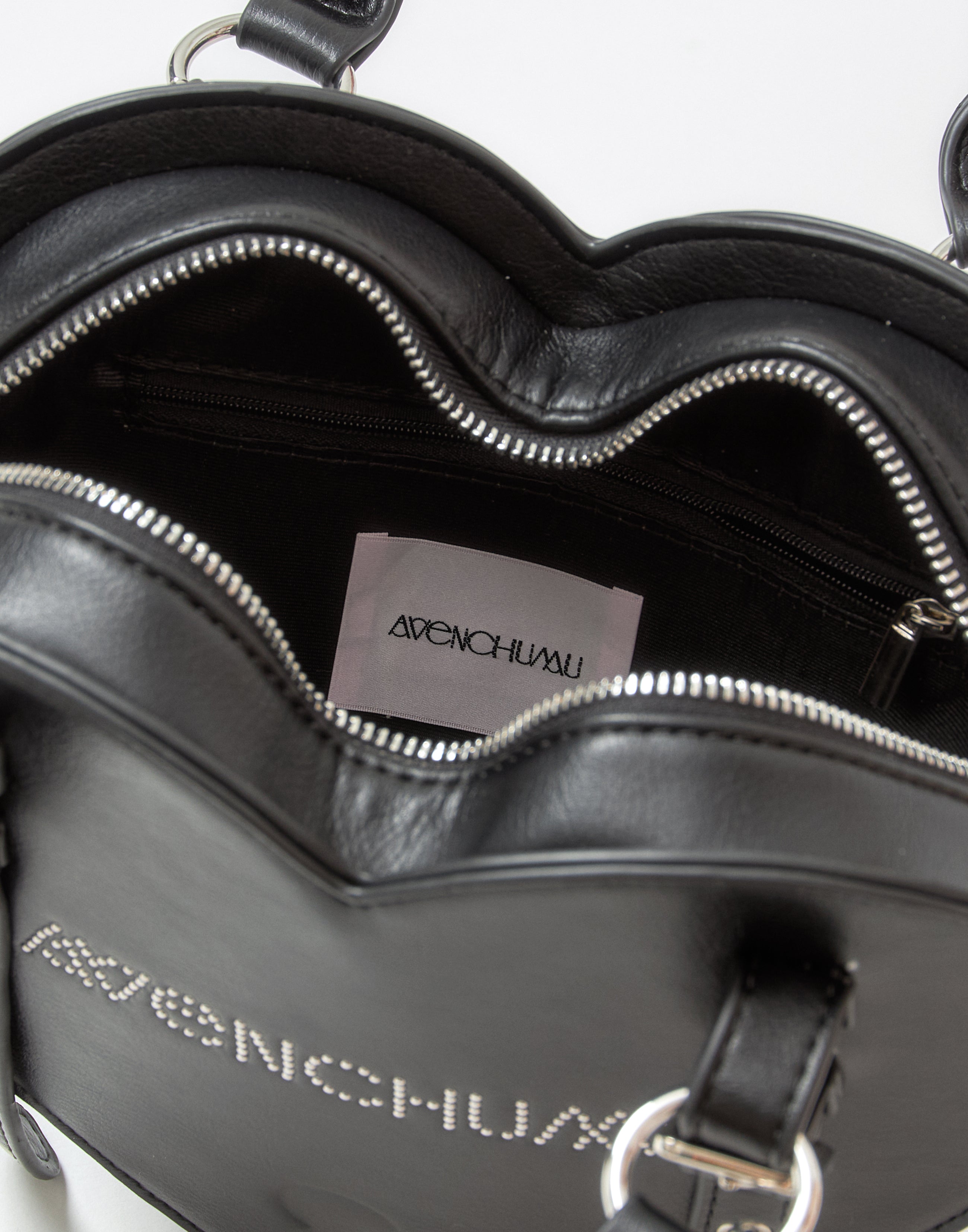 Lock the heart key ring chain bag