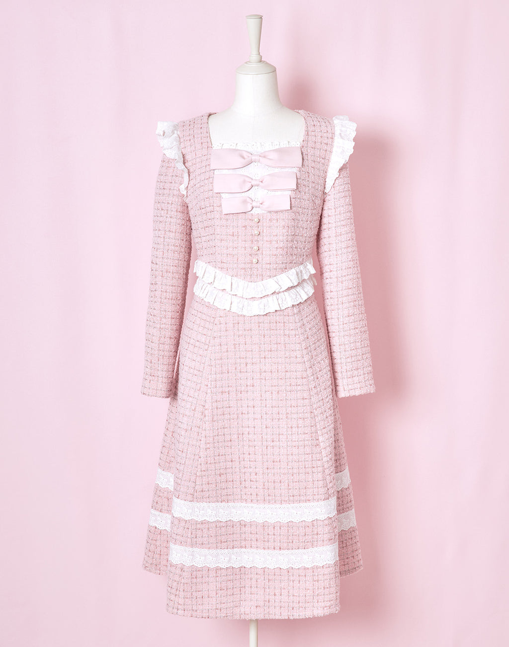 <Deliver In November> Lolime twinkle tweed Dress
