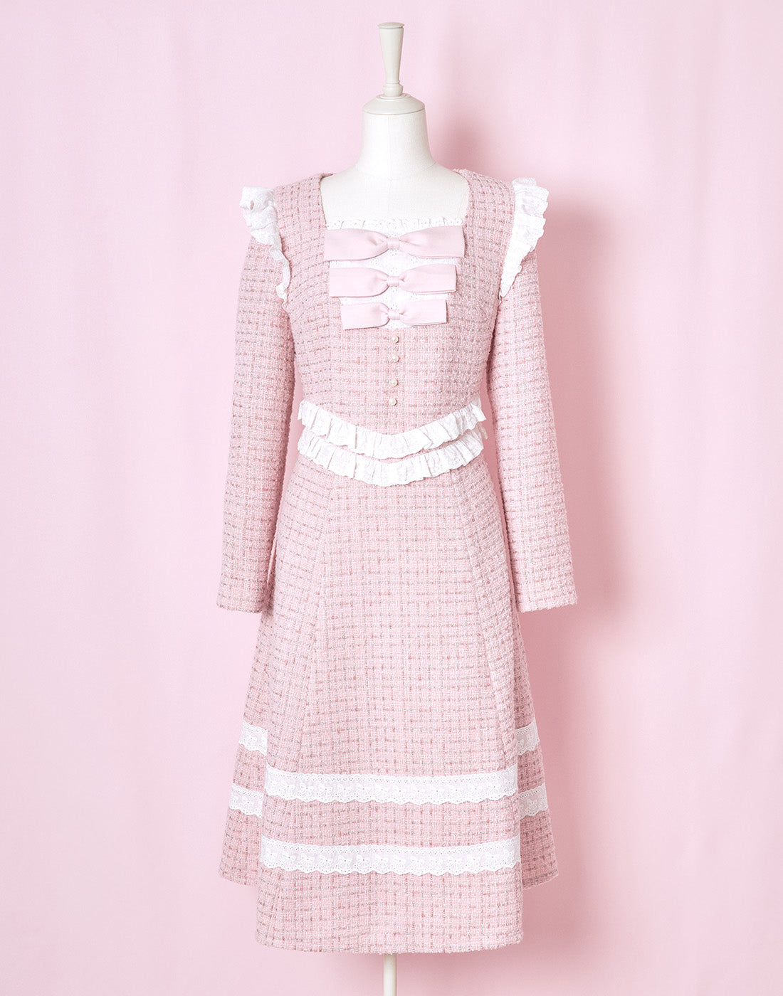 <Deliver In November> Lolime twinkle tweed Dress