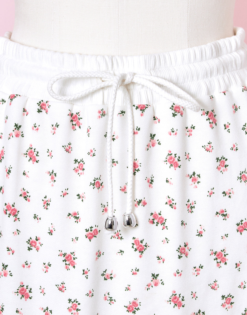 <Deliver In November> Lolime frilly tiny floral Sweat Skirt