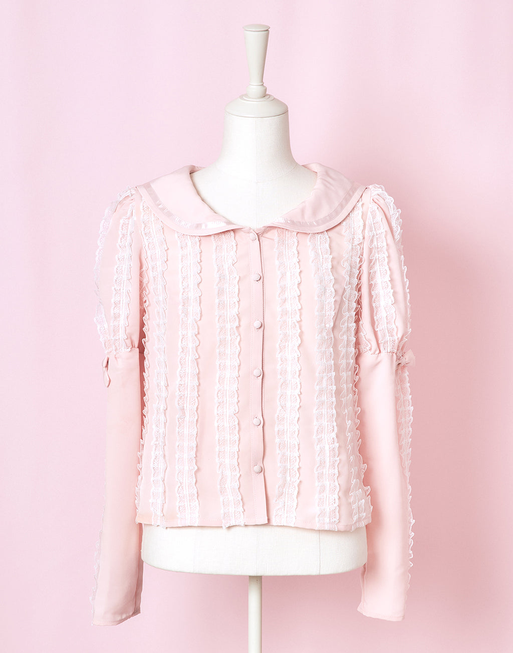 Lolime fluffy lace sailor Blouse