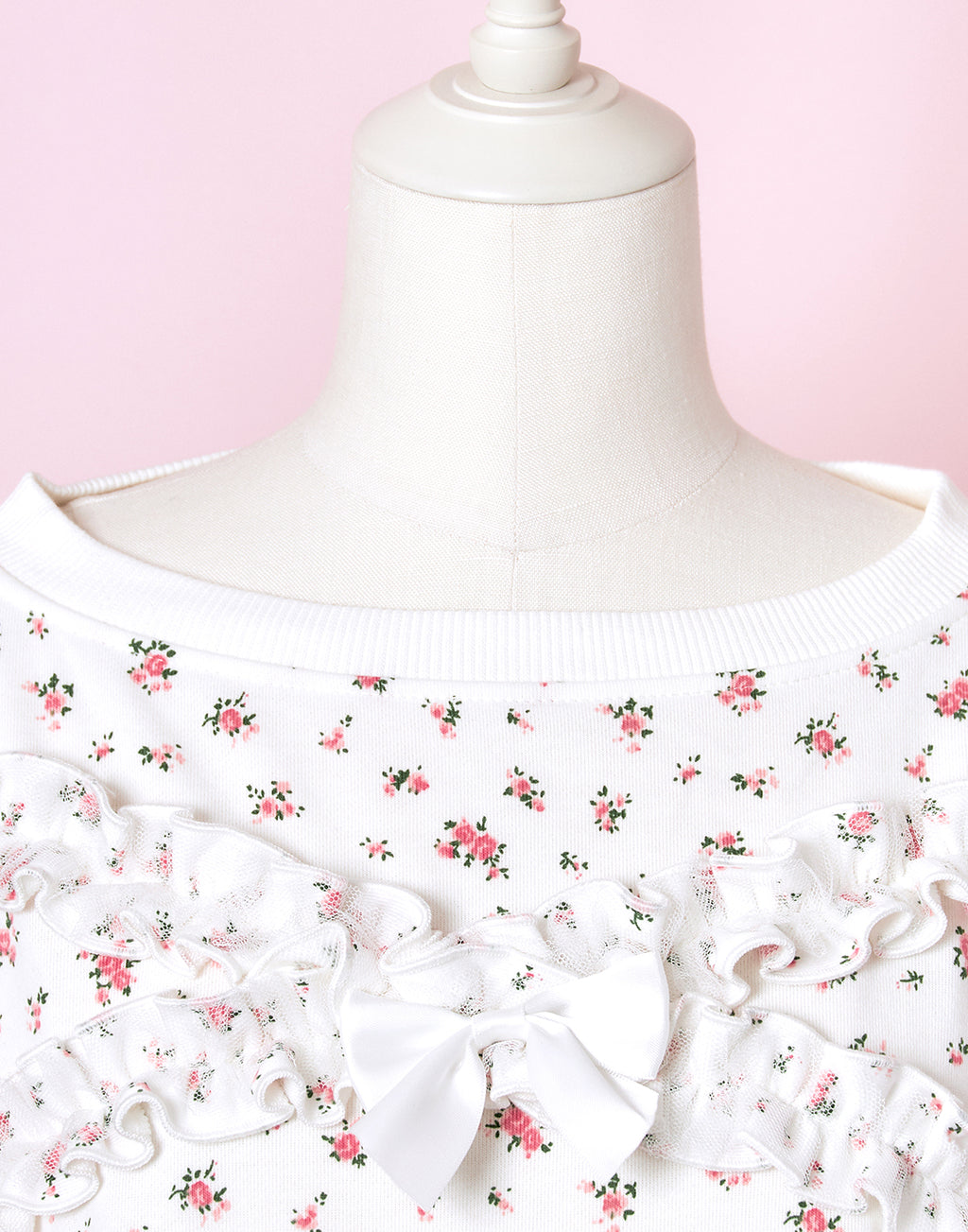 <Deliver In November> Lolime frilly tiny floral Sweat Shirt