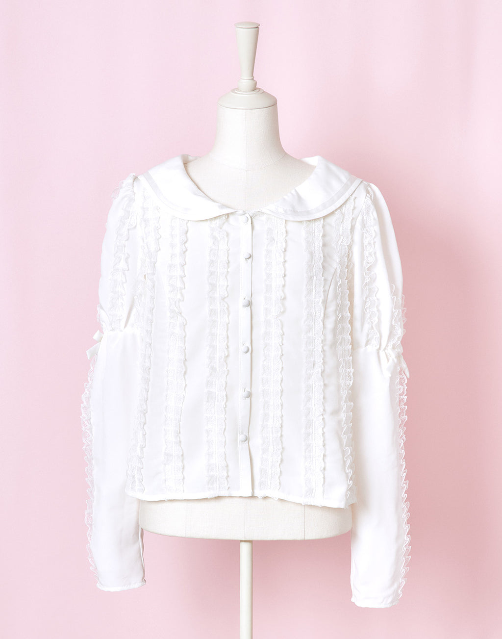 Lolime fluffy lace sailor Blouse