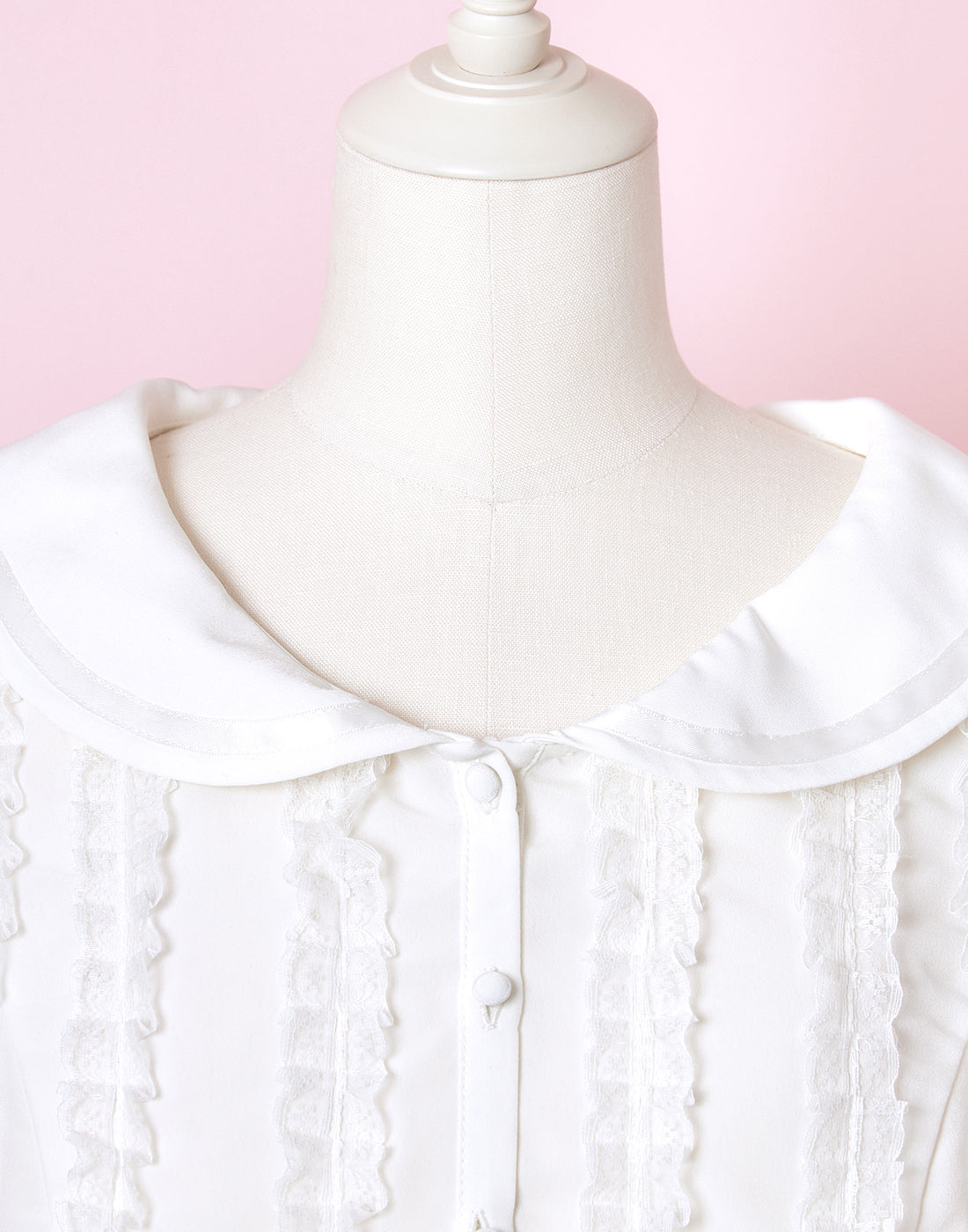 Lolime fluffy lace sailor Blouse