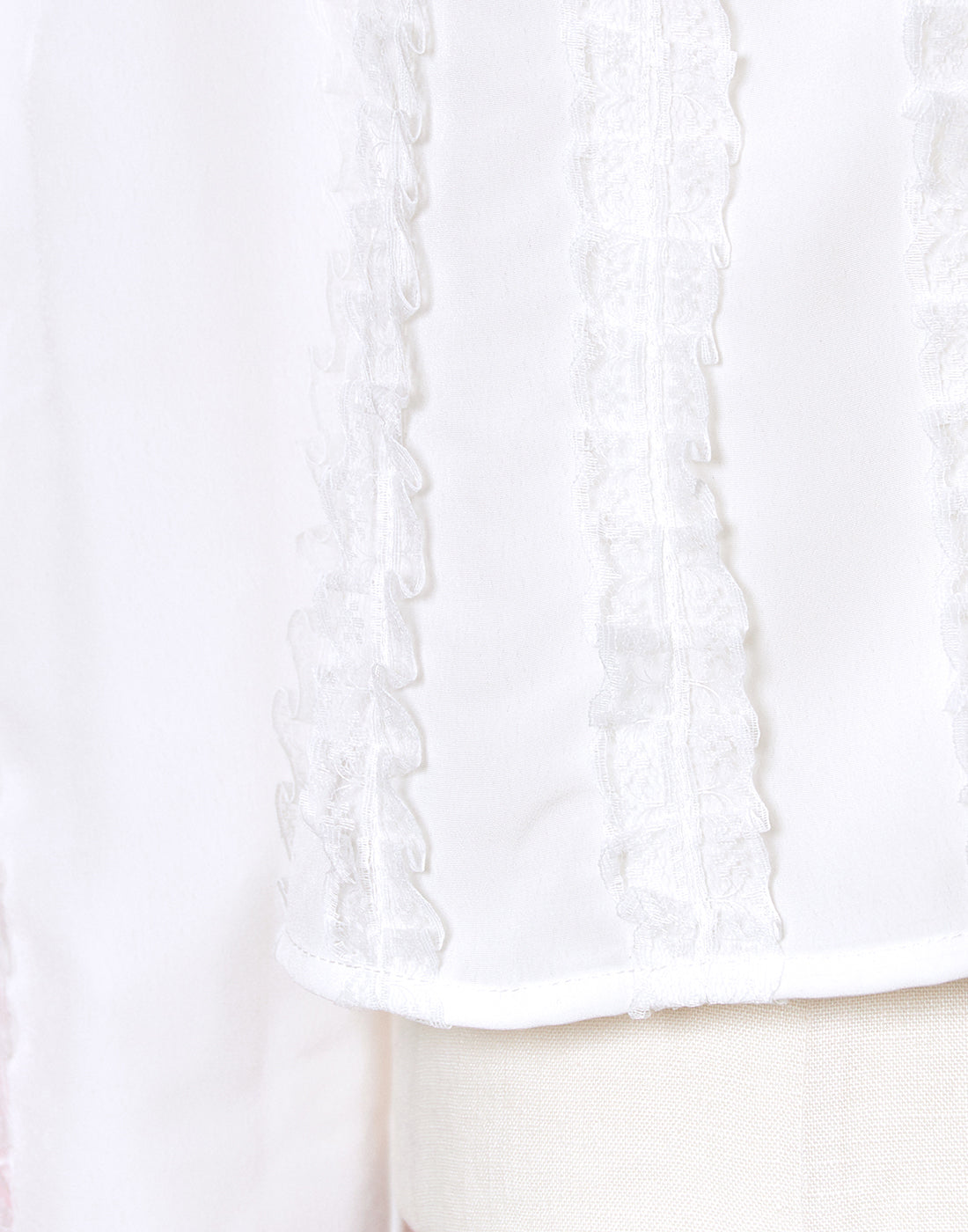 Lolime fluffy lace sailor Blouse