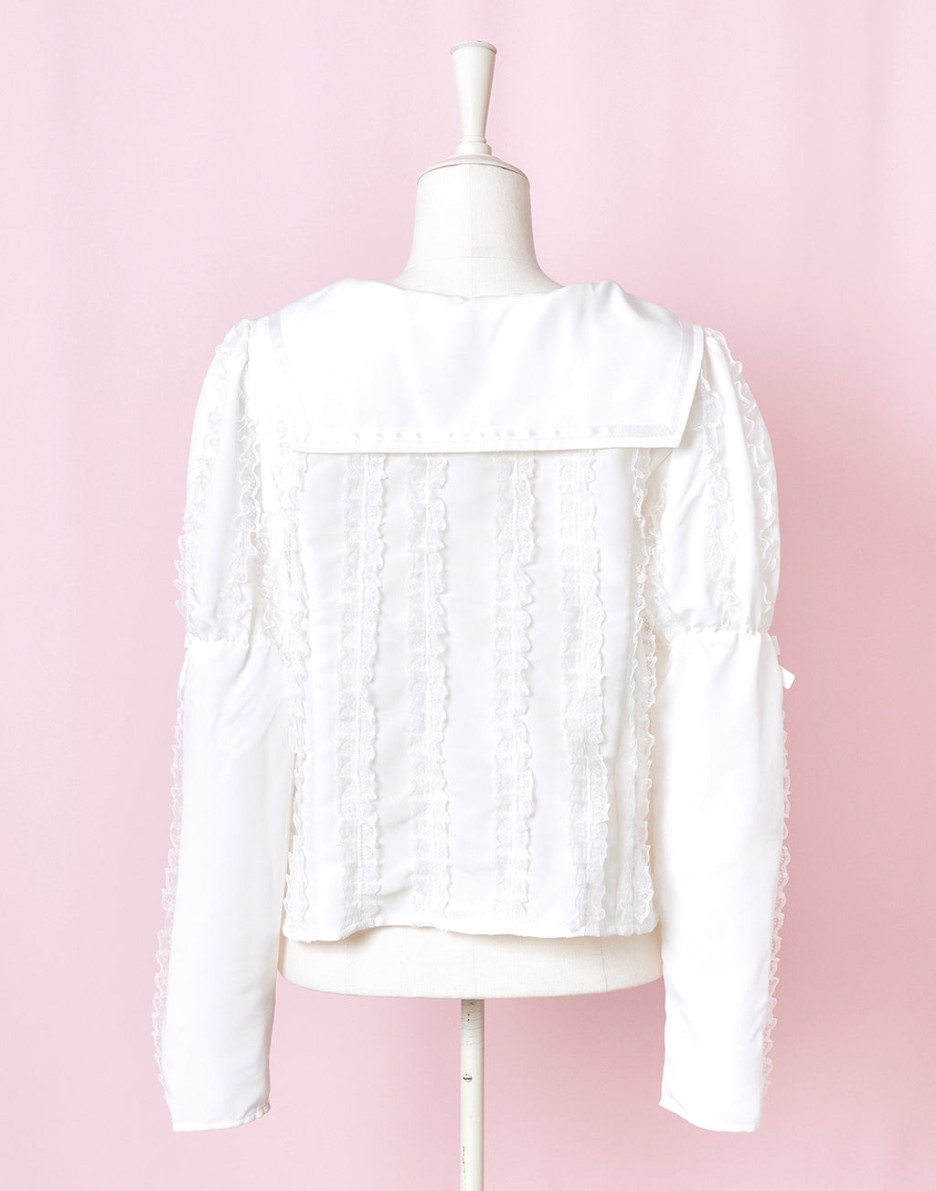 Lolime fluffy lace sailor Blouse