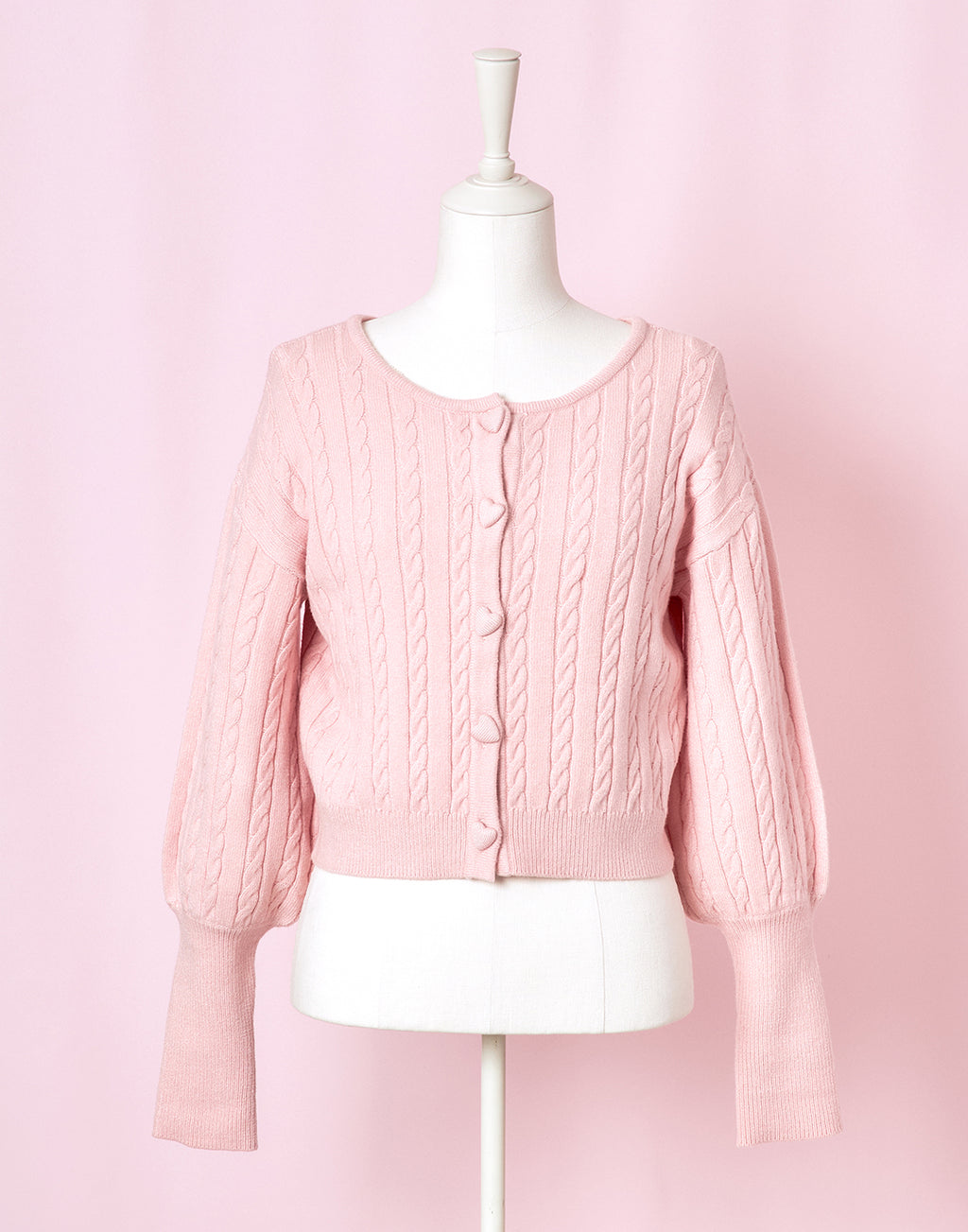 <Deliver In November> Lolime Heart Hole Knit Cardigan