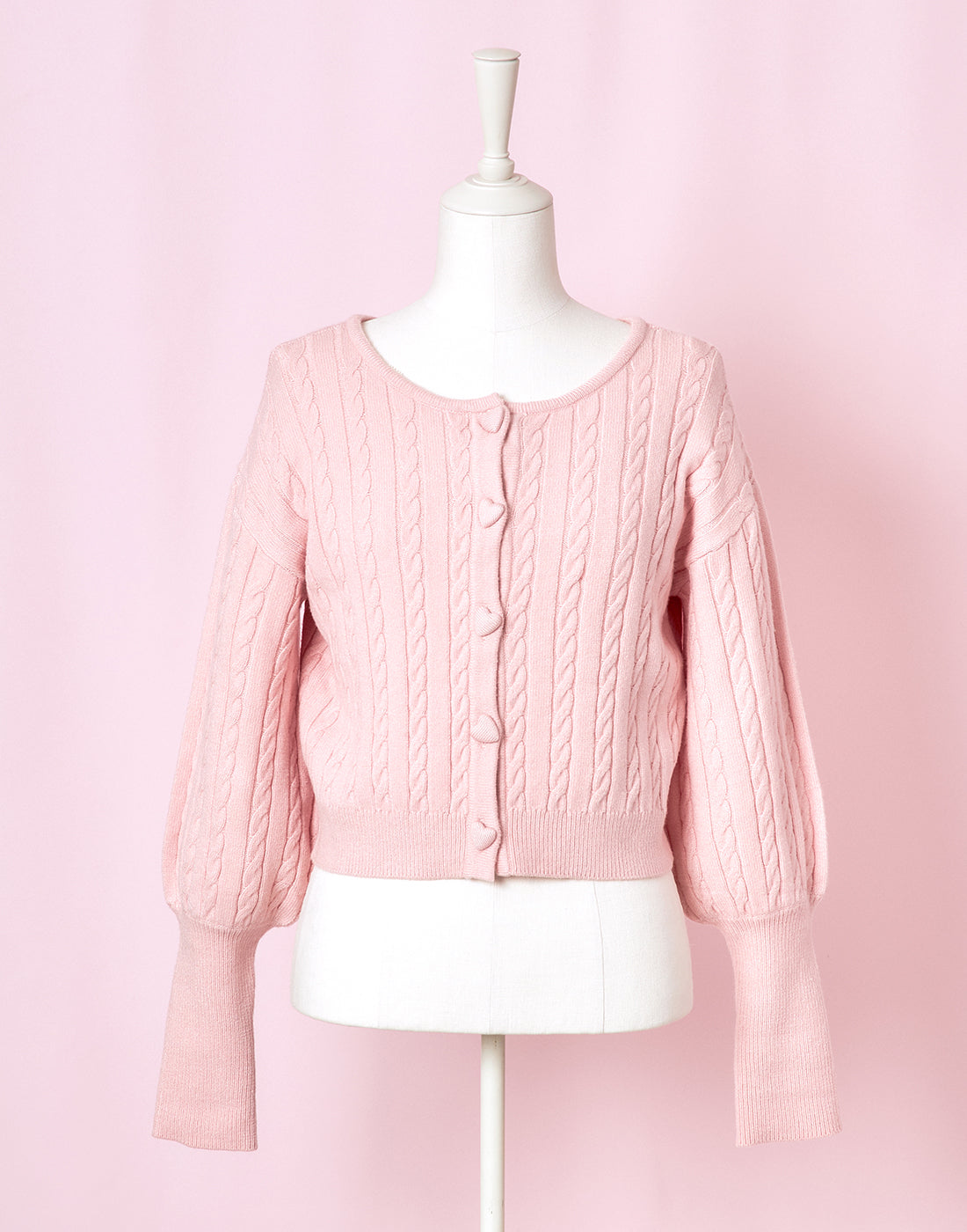 <Deliver In November> Lolime Heart Hole Knit Cardigan