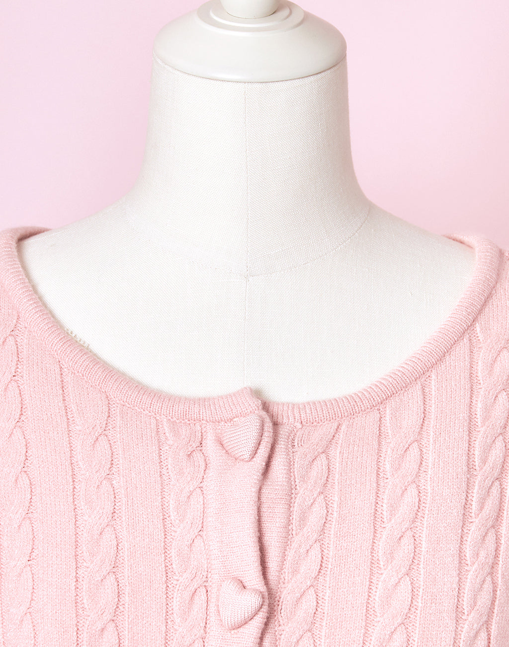 <Deliver In November> Lolime Heart Hole Knit Cardigan