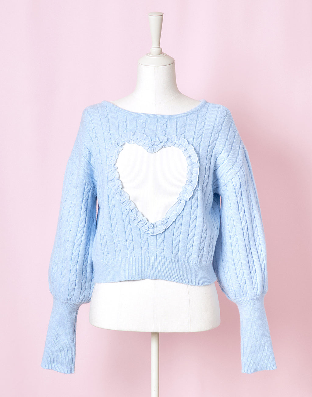 <Deliver In November> Lolime Heart Hole Knit Cardigan