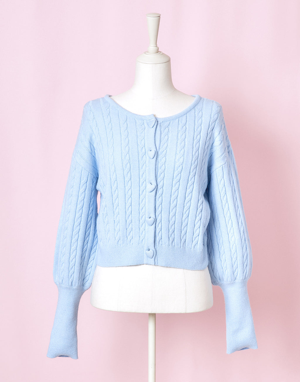 <Deliver In November> Lolime Heart Hole Knit Cardigan