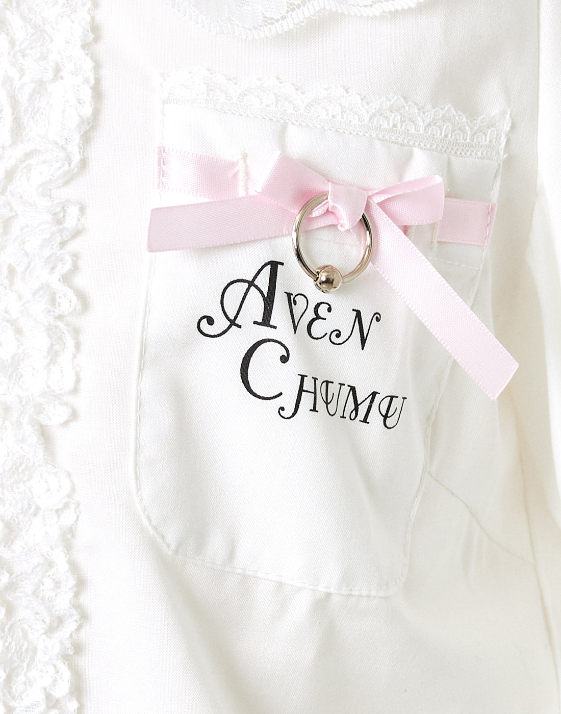 (Deliver In Late October) AVENCHUMU Frills & ribbons cross tie puff blouse