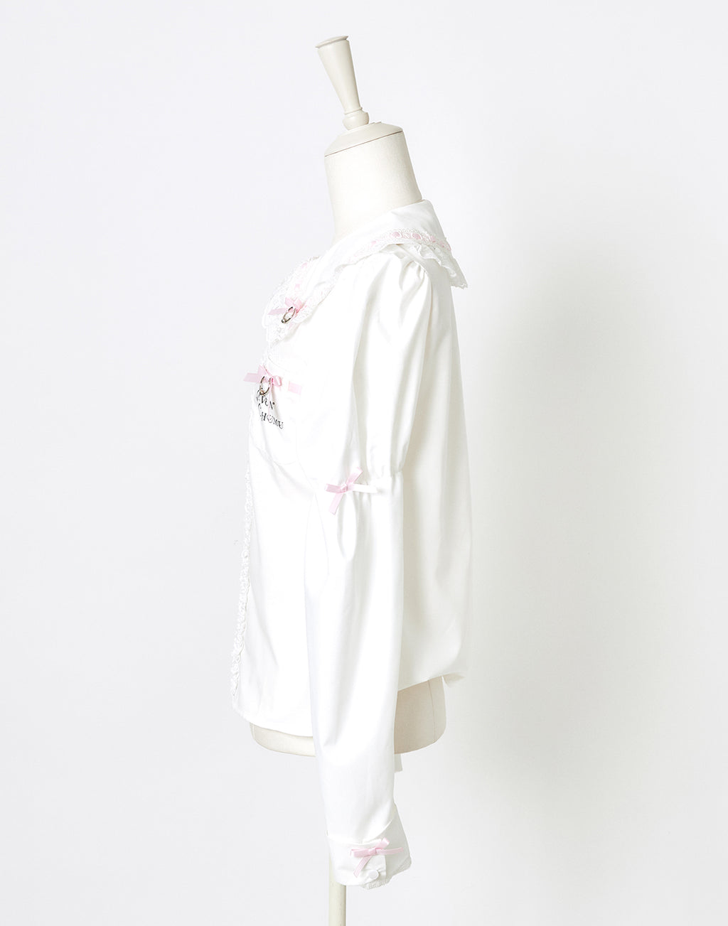 (Deliver In Late October) AVENCHUMU Frills & ribbons cross tie puff blouse