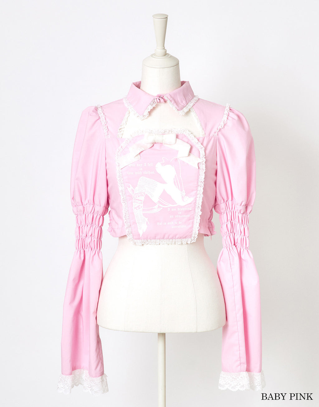(Deliver In Late October) AVENCHUMU Flare sleeve coffin print blouse