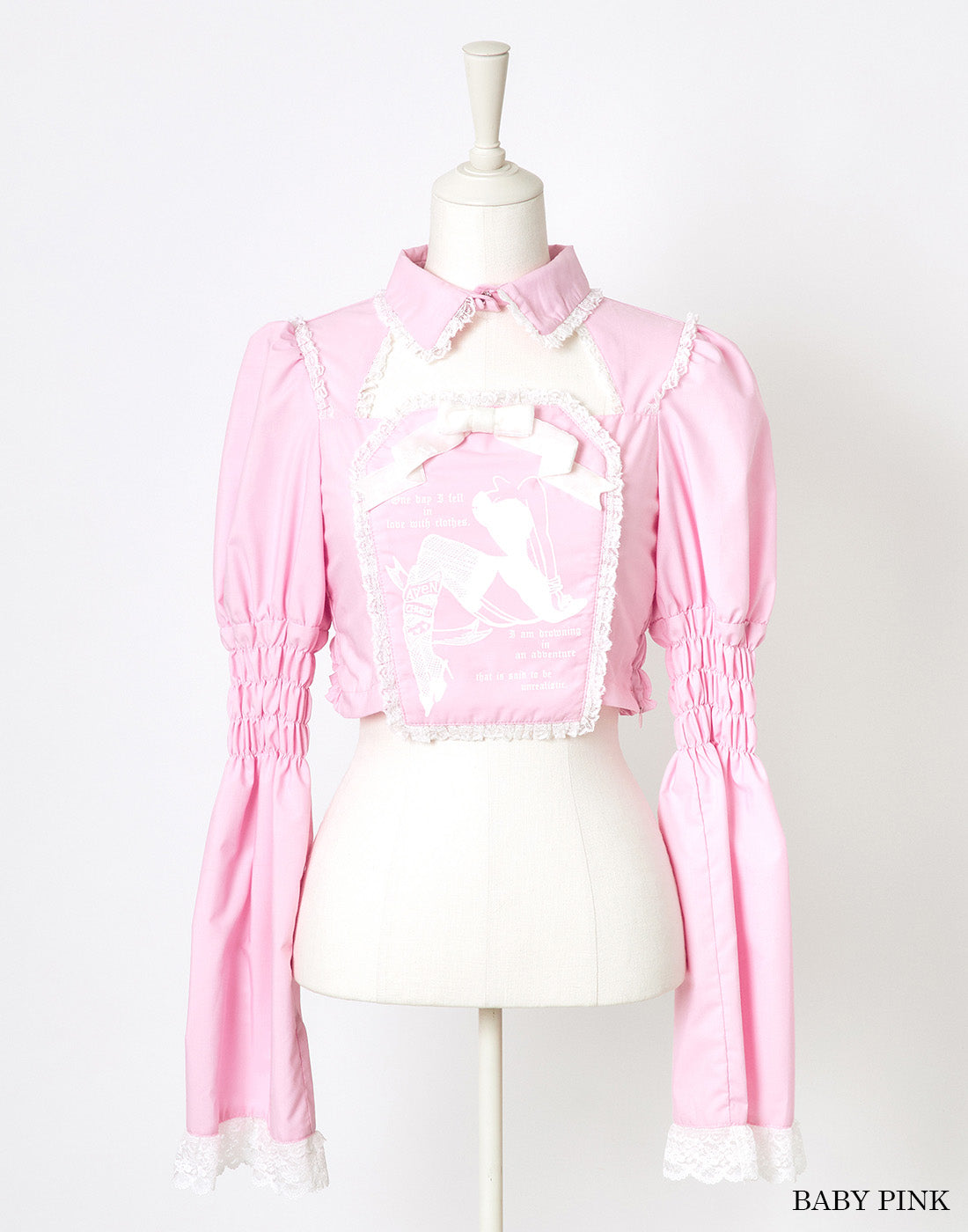 (Deliver In Late October) AVENCHUMU Flare sleeve coffin print blouse