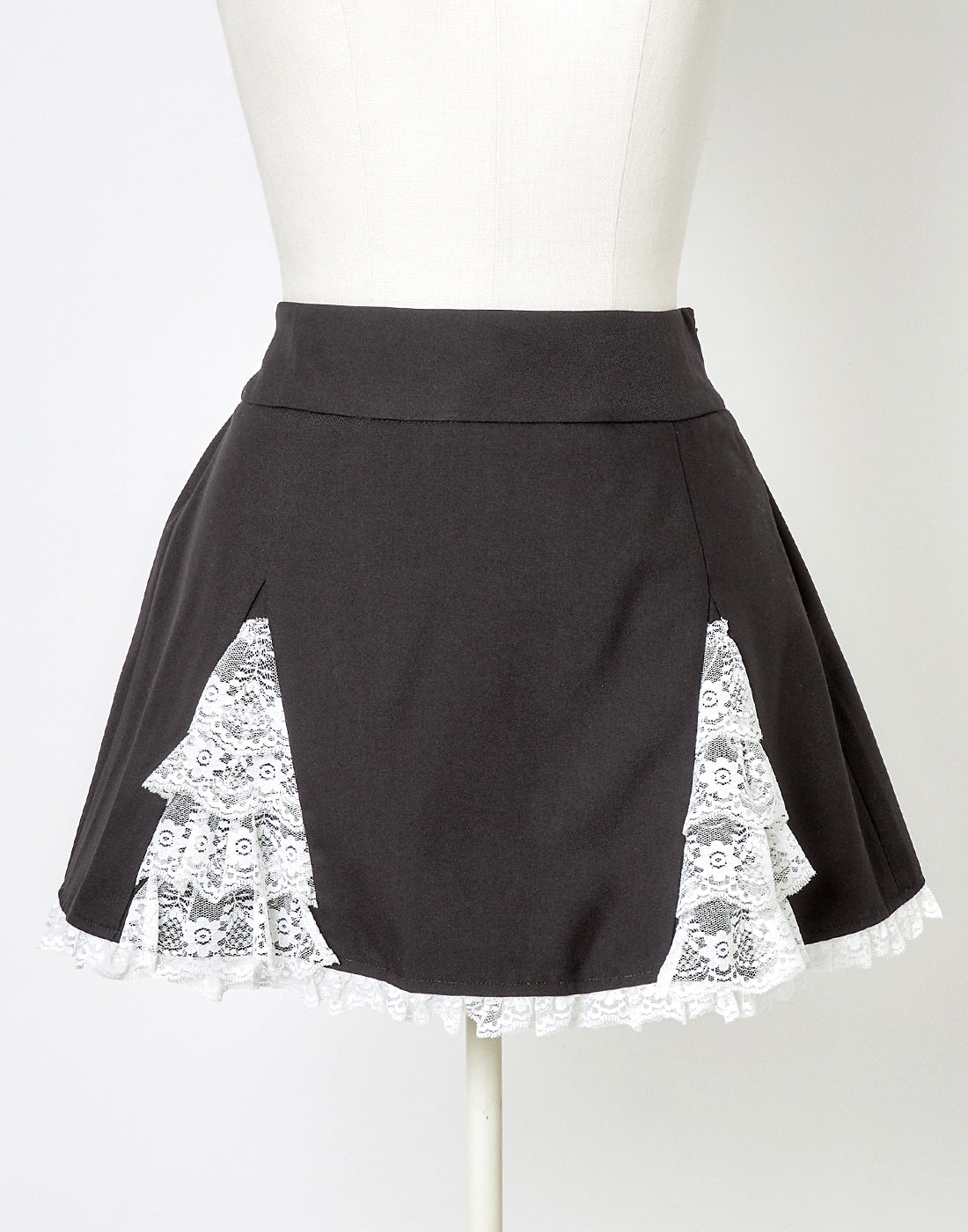 (Deliver In Late October) AVENCHUMU Body piercing ribbon lace tiered skirt