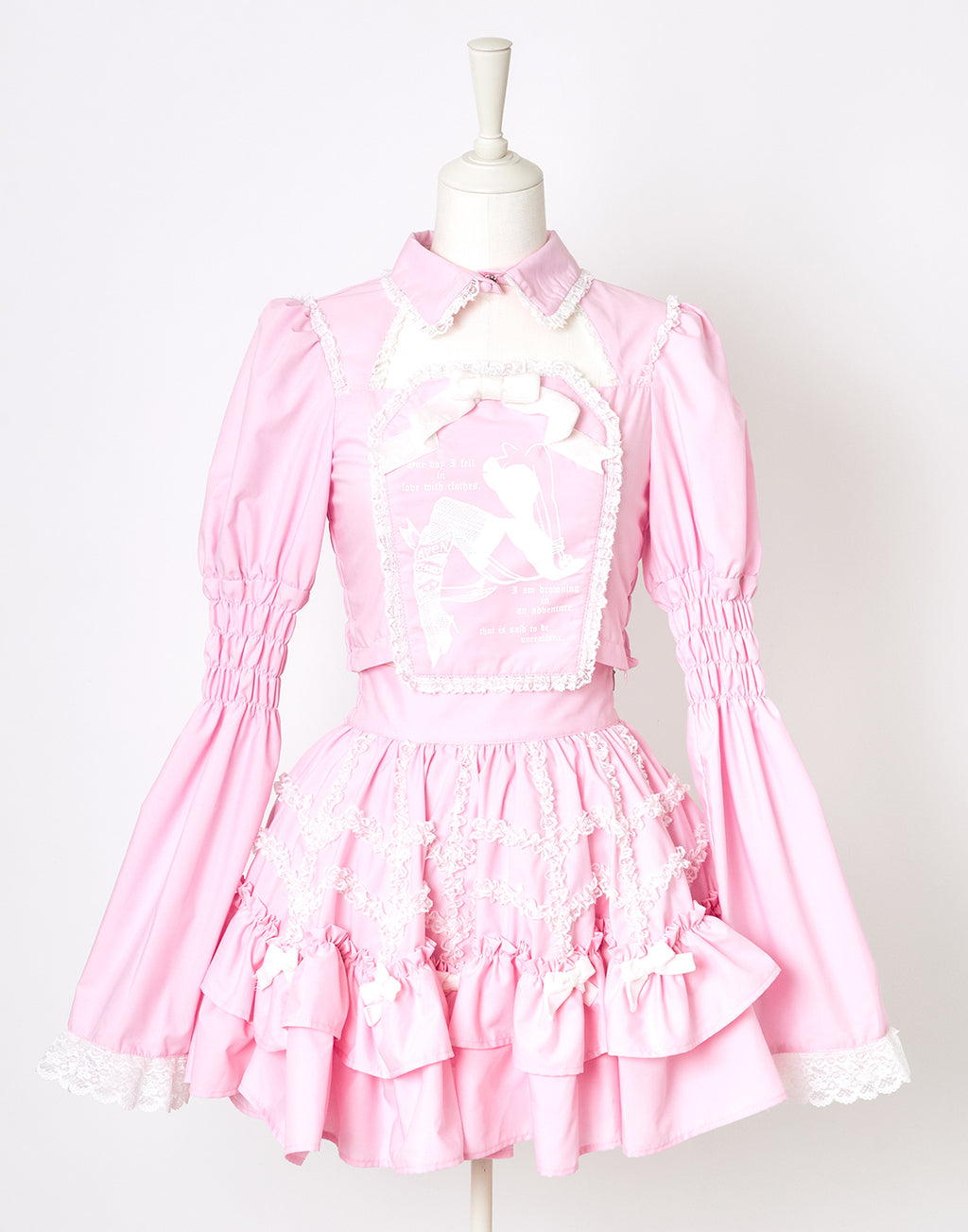 (Deliver In Late October) AVENCHUMU Lace spider frill & ribbon skirt