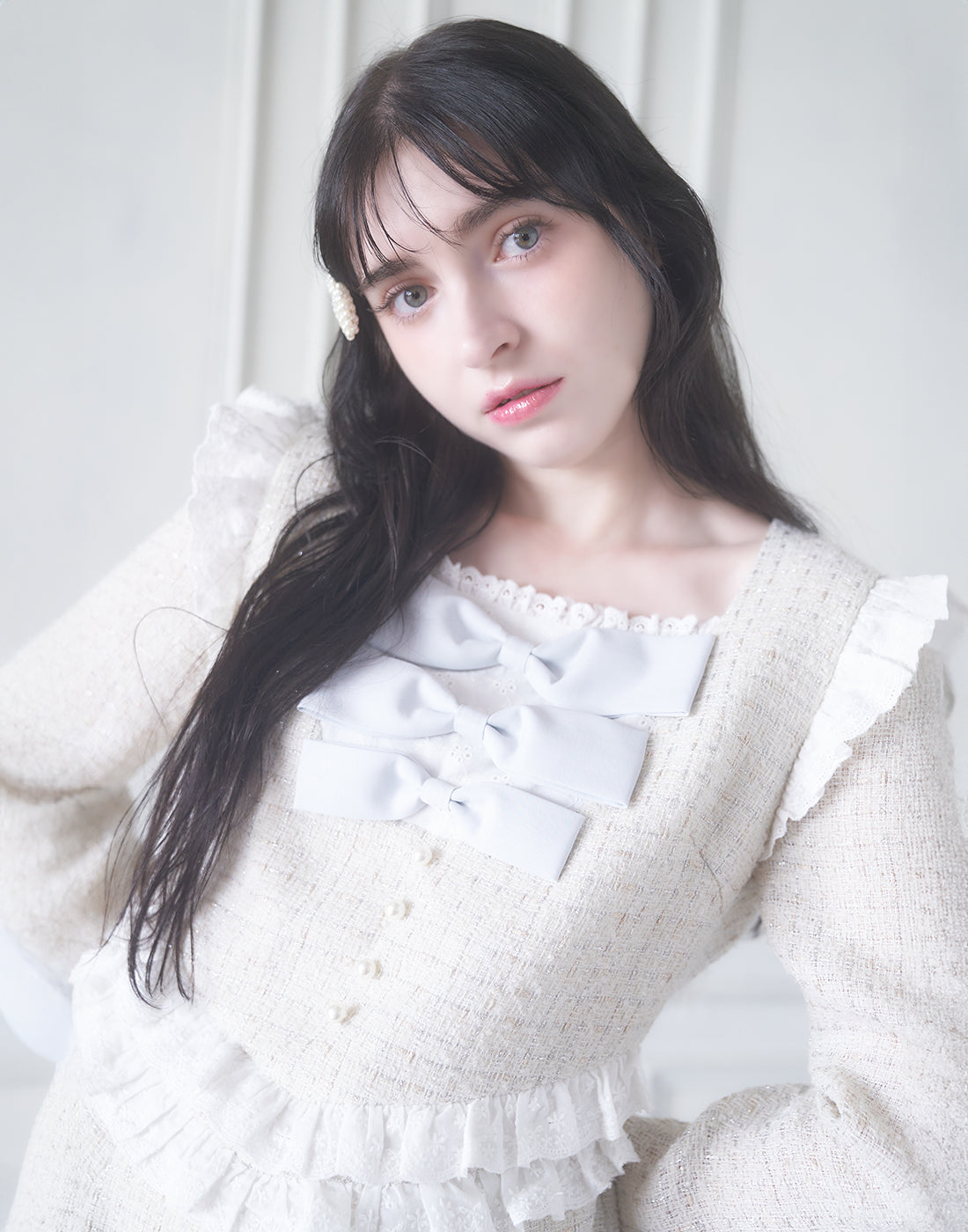 <Deliver In November> Lolime twinkle tweed Dress